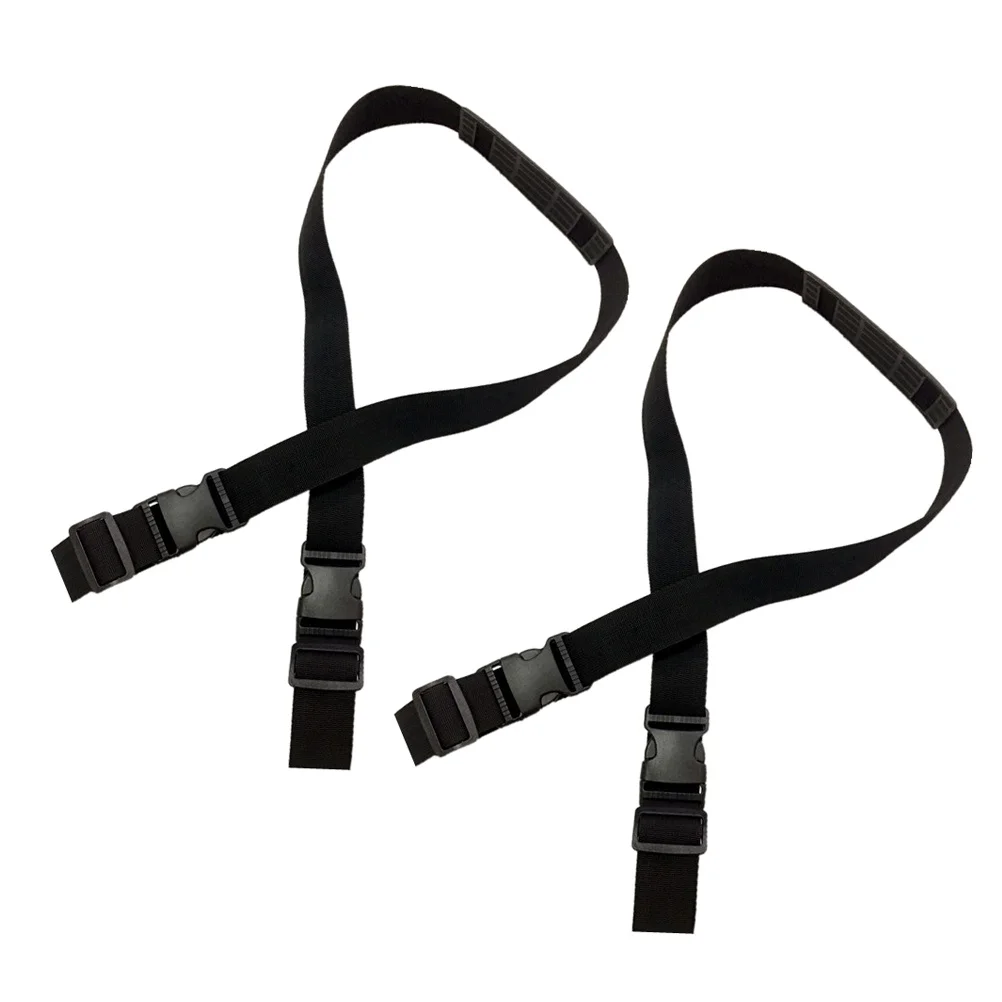 2Pcs Skateboard Carrying Strap Durable Adjustable Crossbody Bands Shoulder Belts for Scooter Bike Roller Skates Black