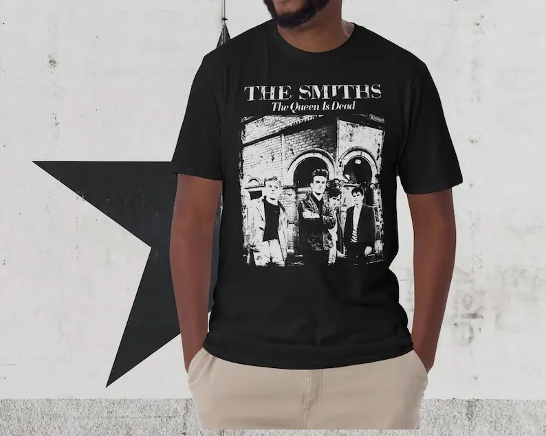 The Smiths Shirt The Queen is Dead T-shirt, Vintage Morrissey Black Unisex Tshirt.