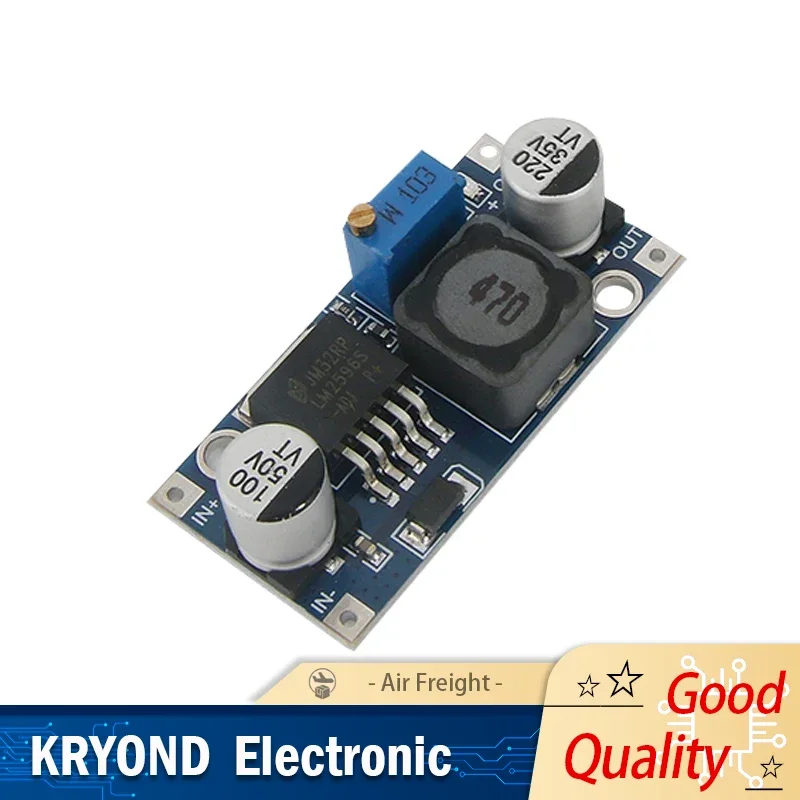 LM2596S DC-DC Buck Converter Vehicle Stabilizers Step-Down Power Supply Module LM2596 Adjustable DC 1.25V-35V Voltage Regulators