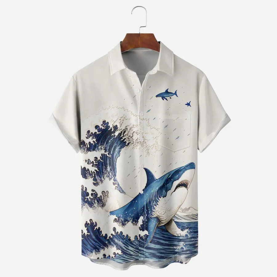 

Men's Shirts Spring and Summer Lapel Short Sleeve Shirts Soft and Comfortable Men's Clothing Oversized Hawaiian Shirts