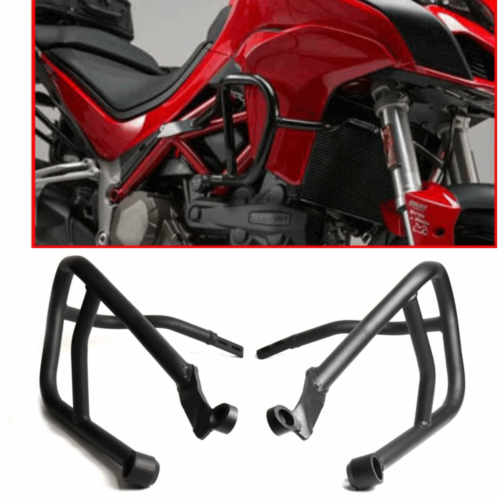 Front Engine Guard Crash Bar Bumper For DUCATI Multistrada 950/ MTS950 2017-2019