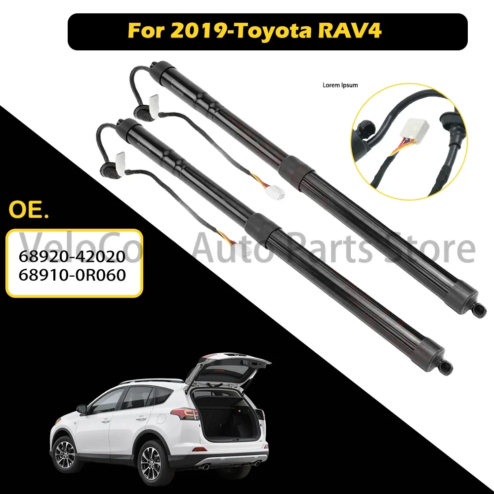 1pc or 2pcs Long-Lasting Electric Tailgate Gas Strut For Toyota RAV4, OEM-Grade Trunk Support 68920-42020 68910-0R060