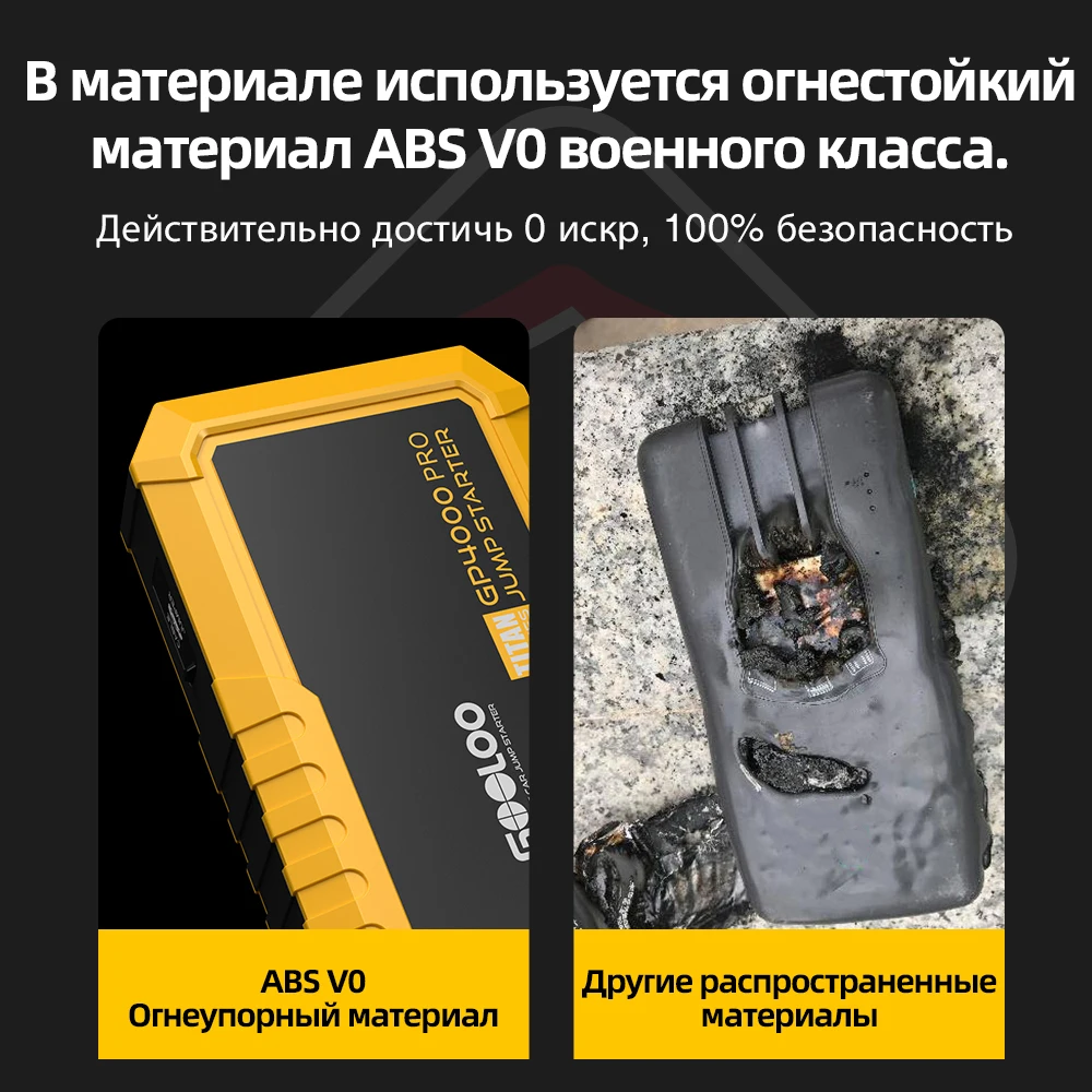 GOOLOO 4000A Start Power Bank 26800mAh Jump Starter Car Booster External Battery 12V Starting Device for Petrol Diesel Powerbank