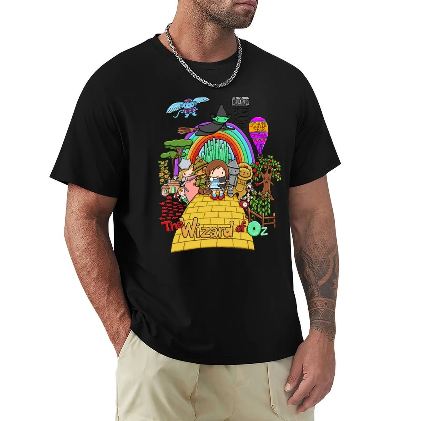 The Wizard of Oz T-Shirt Basic Plain Short Sleeve Crew Neck Tee