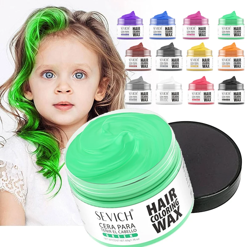 Tinte temporal para el cabello, cera de barro para el cabello de Color, cera de Color para el cabello de 13 colores para fiesta diaria, Cosplay, crema de Color para el cabello DIY para hombres y mujeres