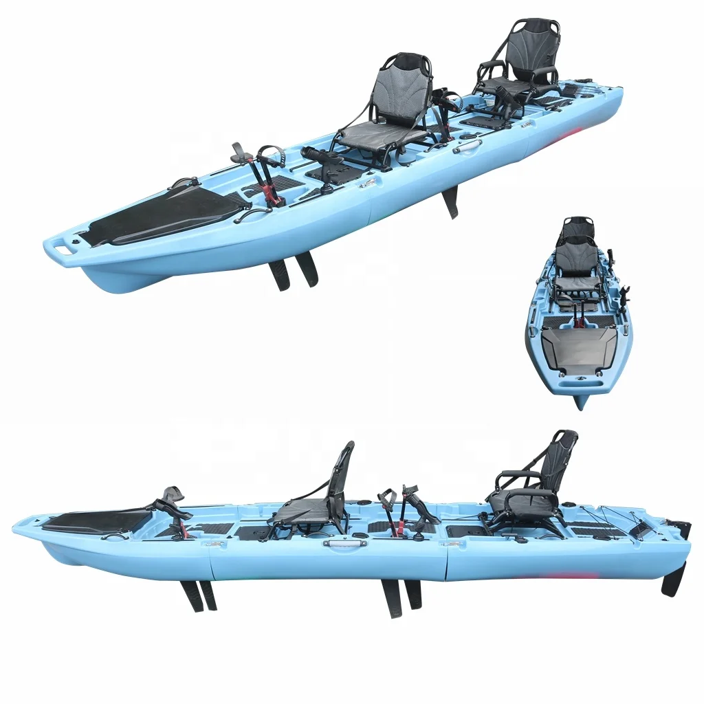 

STLS Hot Wind 2023 New Design Modular Flap Pedal Fishing Kayak with Electric Trolling Motor Foot Pedal Drive Kayak/Canoe for Sal