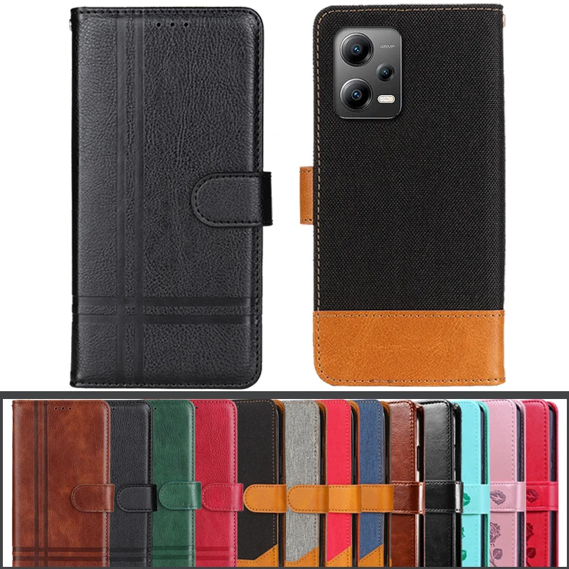 Wallet Flip Case For Xiaomi Poco X5 Cover Case For POCOX5 5G 22111317PG Coque Leather Phone Protective Bag