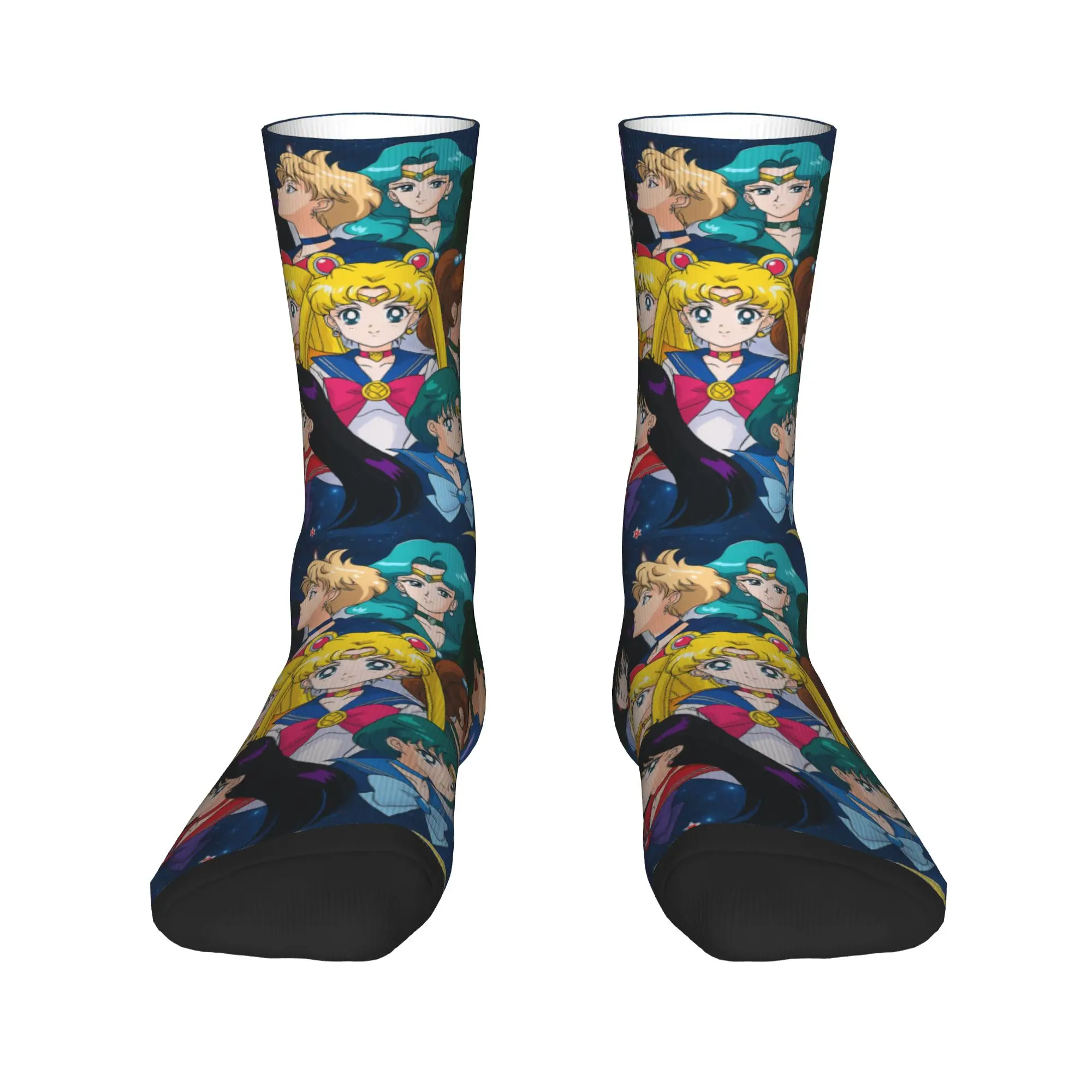 Men Socks Sailors Moons   Stockings Winter Fashion Comfortable Socks Graphic Skateboard Anti Sweat Socks