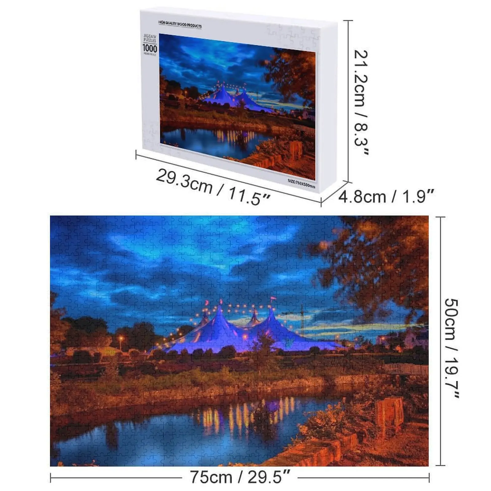 Намет для фестиваля искусств Galway, ирландская головоломка, персонализированные подарки, лес для взрослых, детская игрушка-головоломка с индивидуальным именем