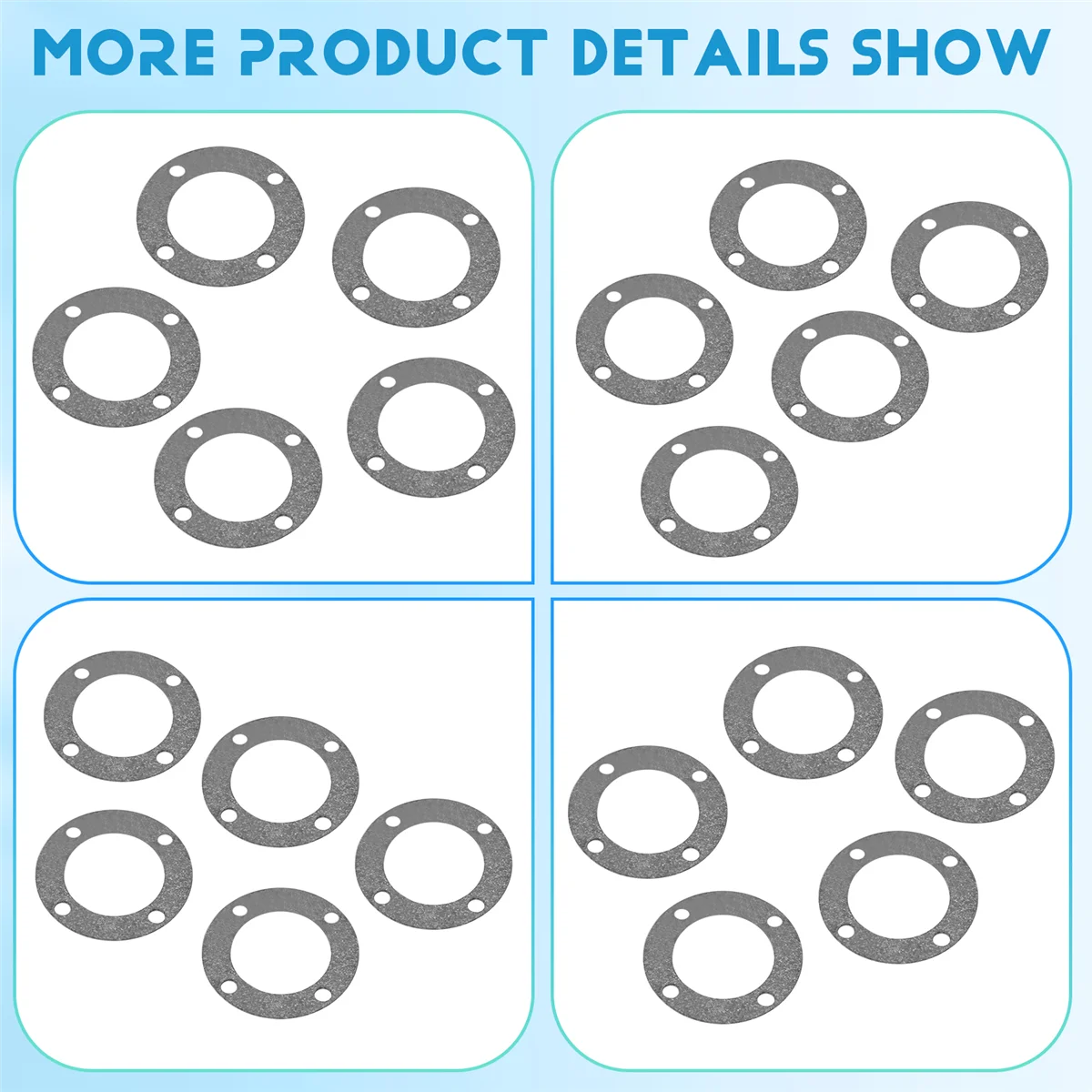 The New Sealed Paper Gaskets for Differential Gear for 1/8 HPI Racing Savage XL FLUX Rovan TORLAND TRUCK Rc Car Parts