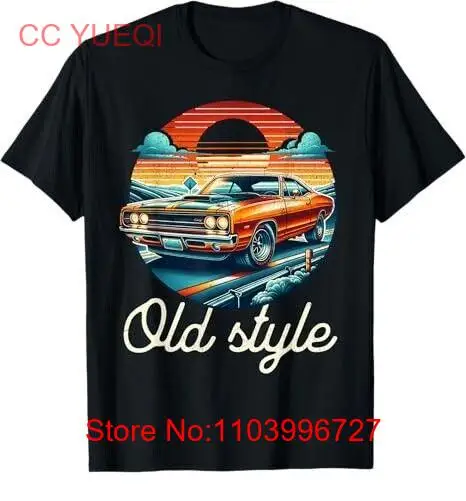 Vintage Muscle Car Old Retro Roadtrip Art T-Shirt