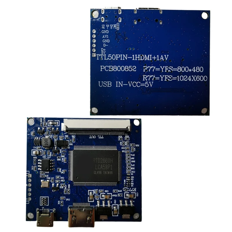 B04B-Mini placa controladora para pantalla TTL 50Pin 7300101463 800X480