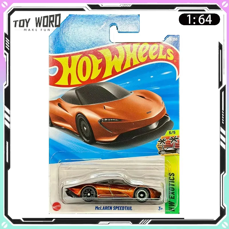 Modelo de Auto Hot Wheels TH 2025K, Super Treasure Hunt McLaren SpeedTail, Modelo Coleccionable, Adorno para Habitación, Regalo de Cumpleaños para Niño
