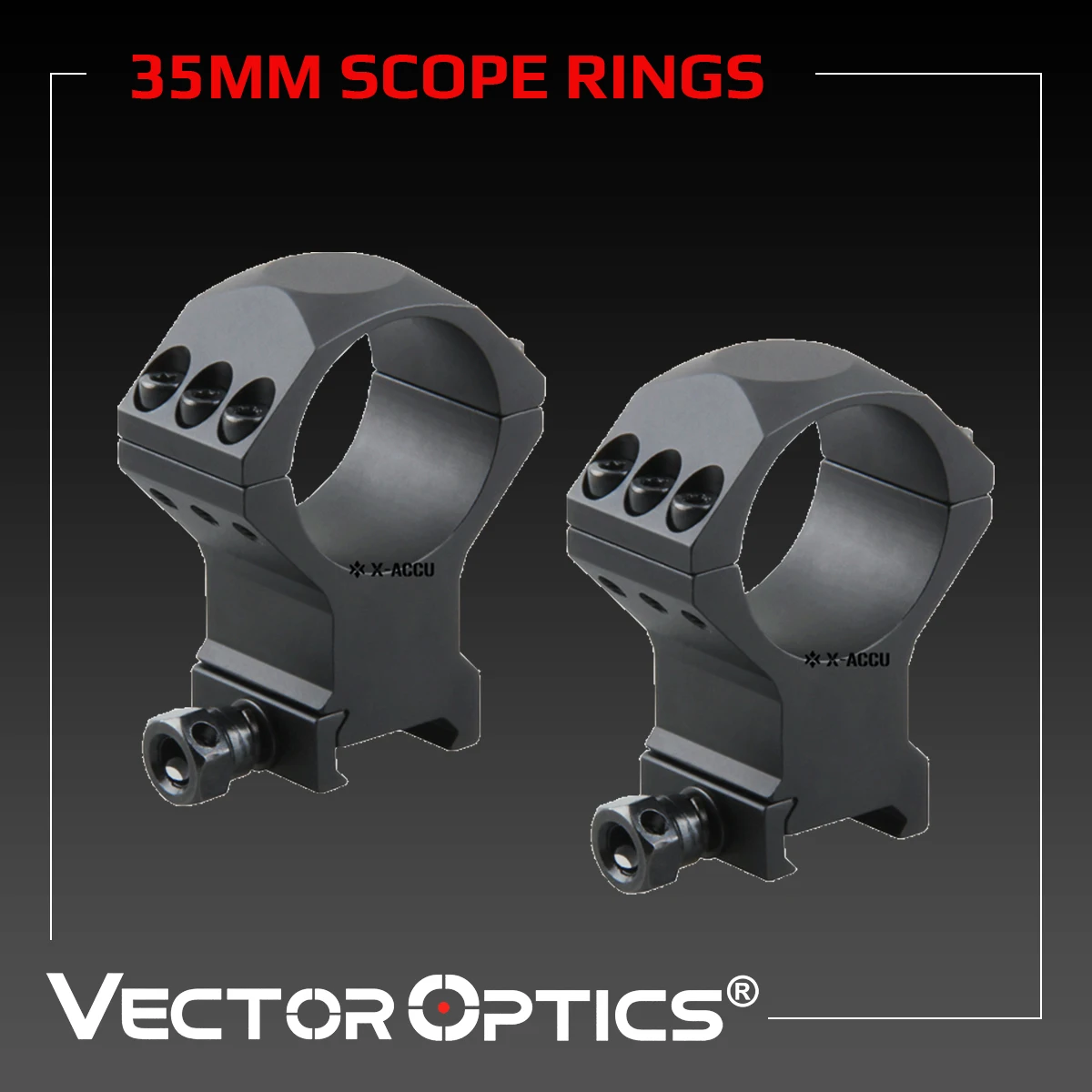 X-Accu 35Mm High Quality Optical Sight Bracket Rifle Scope Rings Tactical Hunting 21 Mm Picatinny High Rings Mount