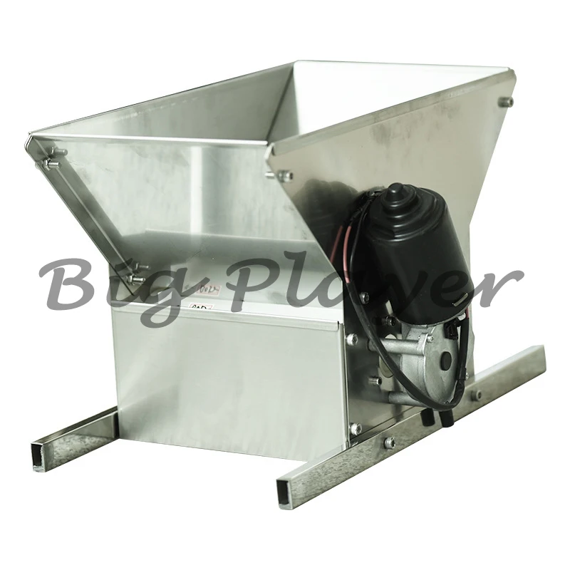 Stainless Steel Double Wheel Electric Can Crusher - 24V 216W Small Household Crusher for Home Wine Making