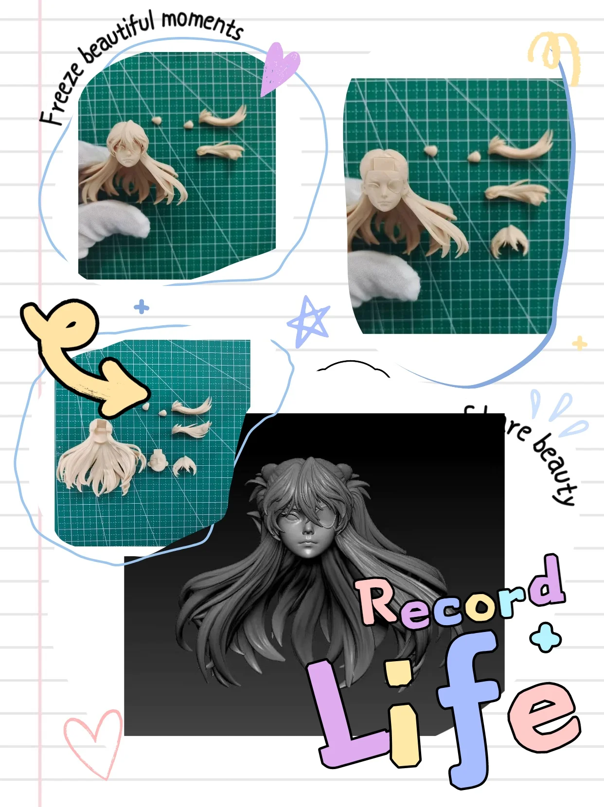 

【Unpainted】1/12 Scale Female Soldier Exquisite Carving Craftsmanship Unpainted Head Sculpture For 6'' Action Figure Model