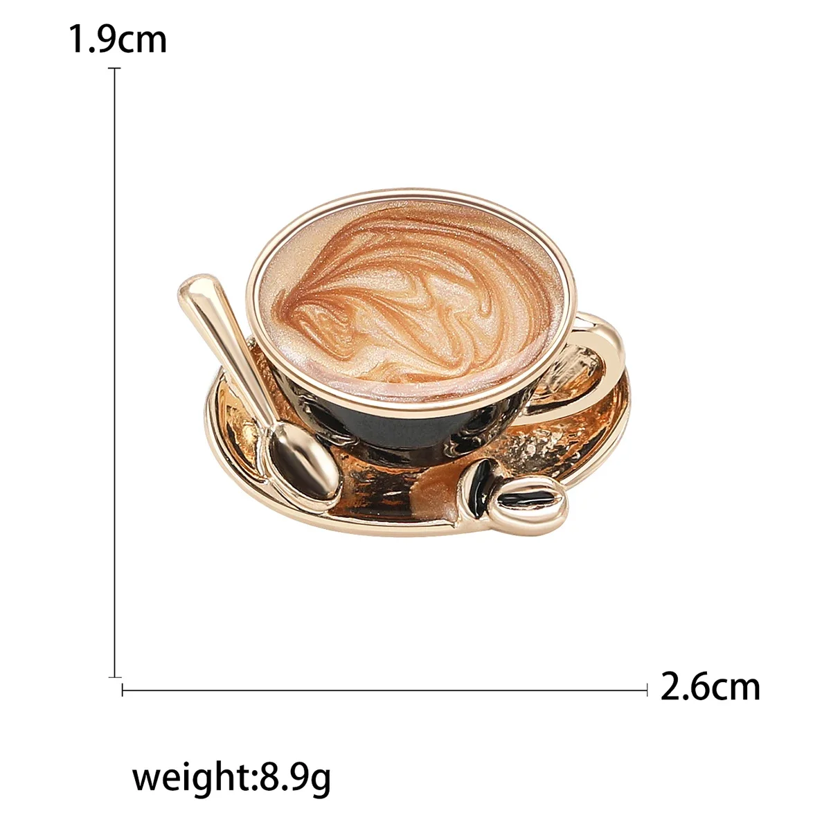 Enamel Coffee Brooches for Women Unisex Creative Cup Party Casual Brooch Pin Gifts