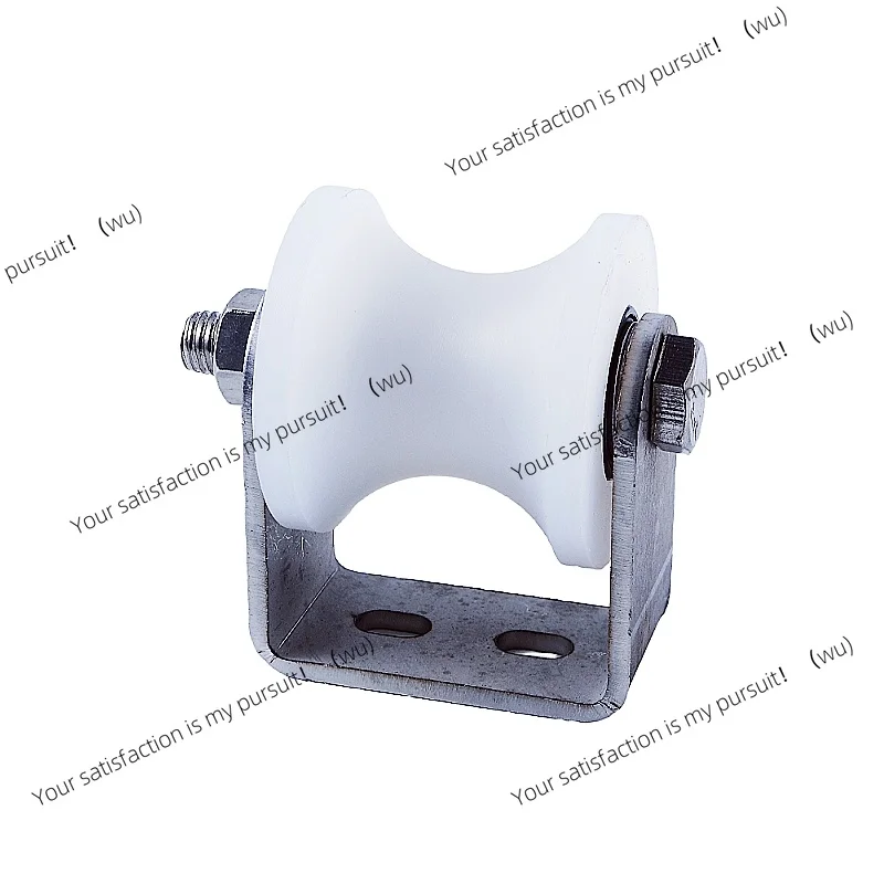 bearing roller nylon U-shaped track wheel with stainless steel bracket for 60 round tube pulley fixed pulley cable hanger