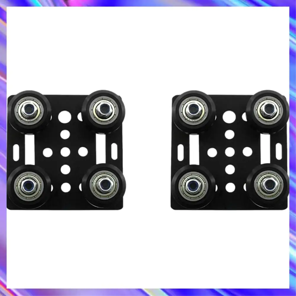 

2X 3D Printer Aluminum 2020 V-Slot Plate Slide For Profiles V-Slot Five Roulette