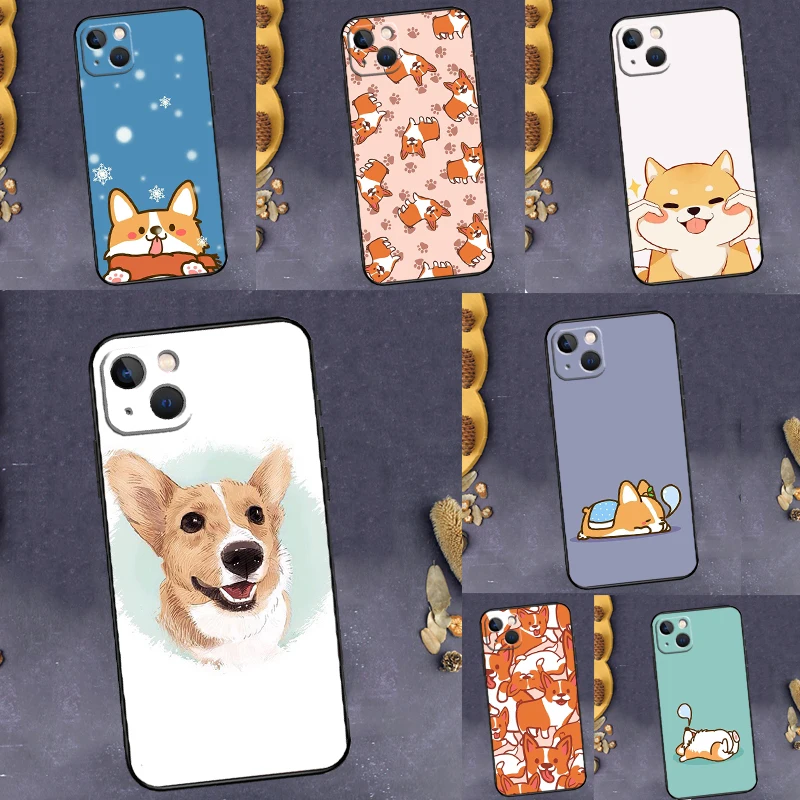 Cartoon Corgi Dog C…
