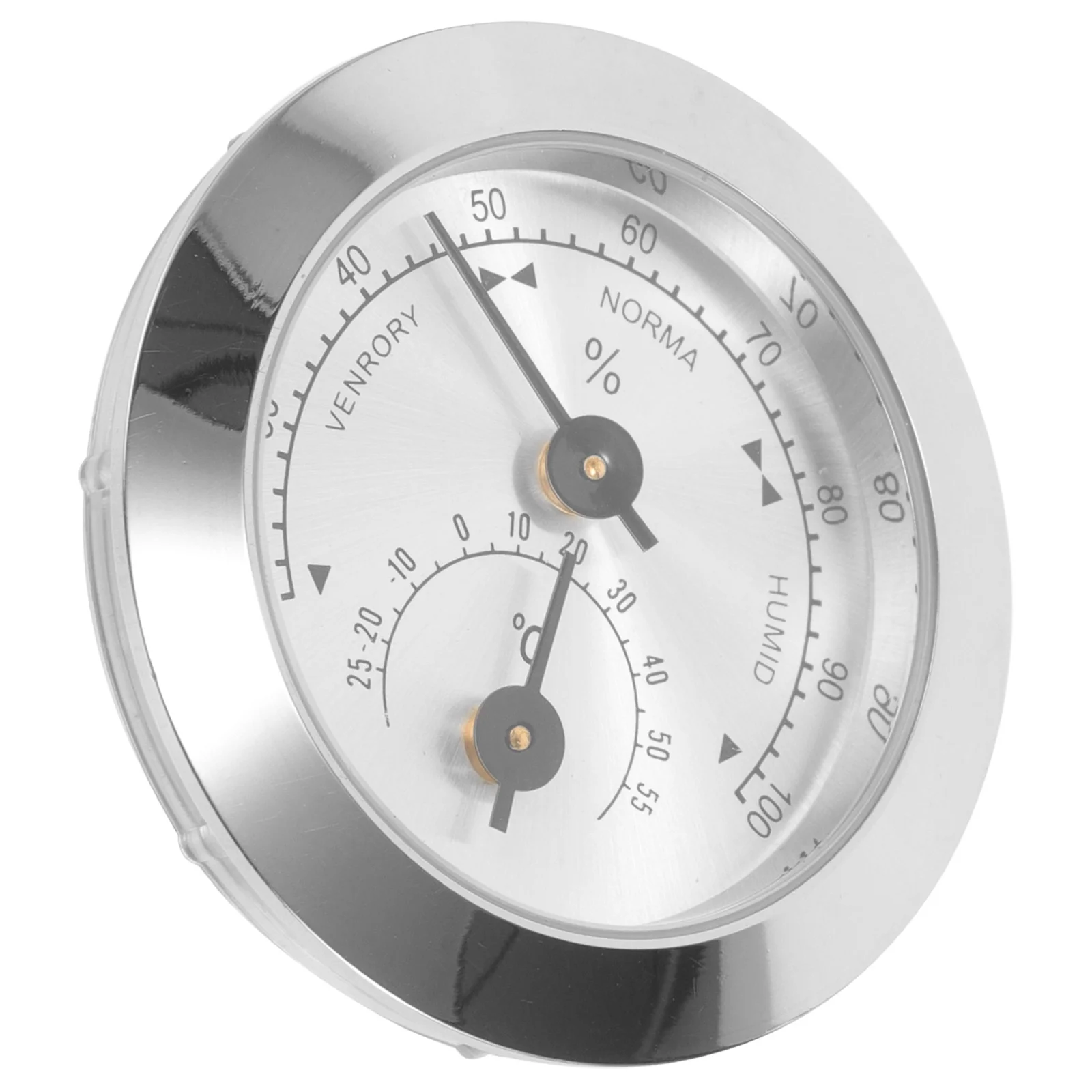 50MM Full Hygrometer Temperature Monitor for Case ABS Zinc Alloy Easy Install Guitar Moisture Meter Humidity Monitor