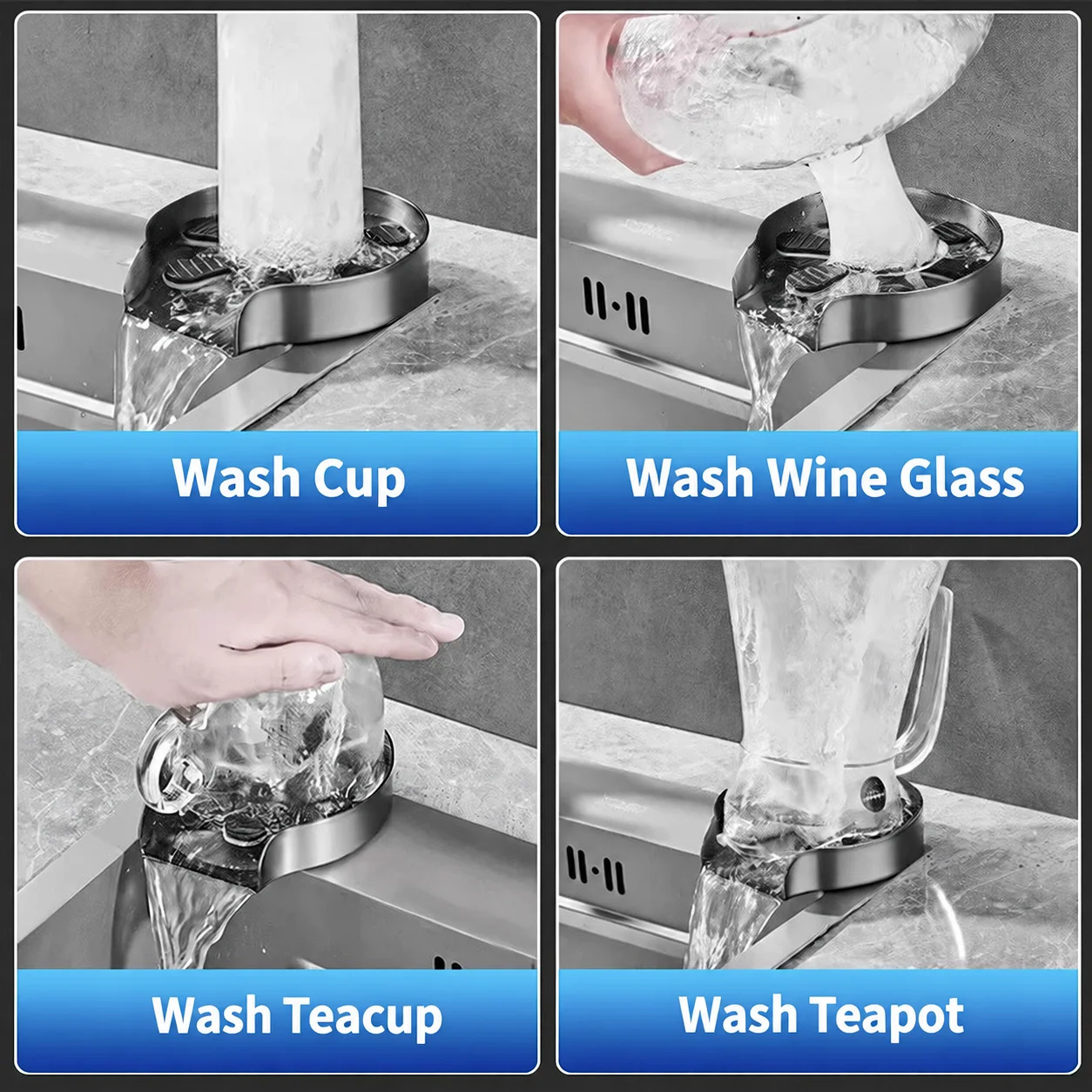 RVS keukenkraan glazen beker w - Glass Rinser For Kitchen Sink Metal recensie en prijs