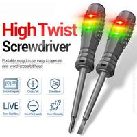 High-Torque Electric Pen Slotted Cross Double Colored High Light Tester Pen Screwdriver Electric Pencil Screwdriver Electric Pen