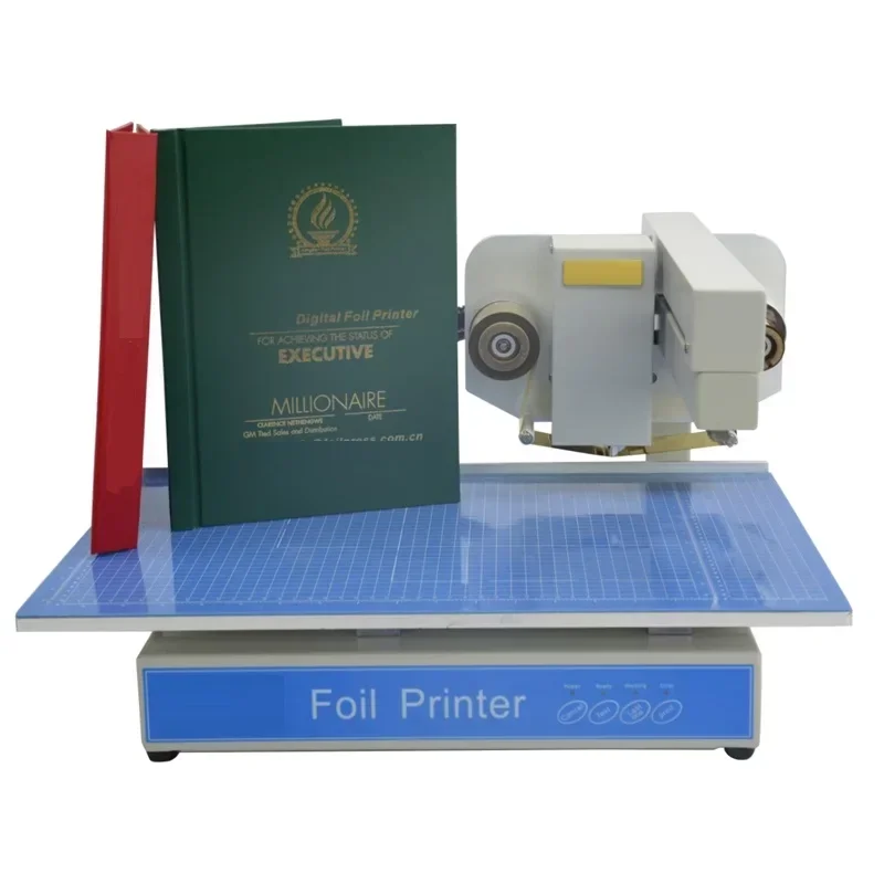 500A Automatic Manual Digital Hot Stamping Machine Heat Transfer Press Printer With 5 Rolls Consumles Foil Embossing Tool For