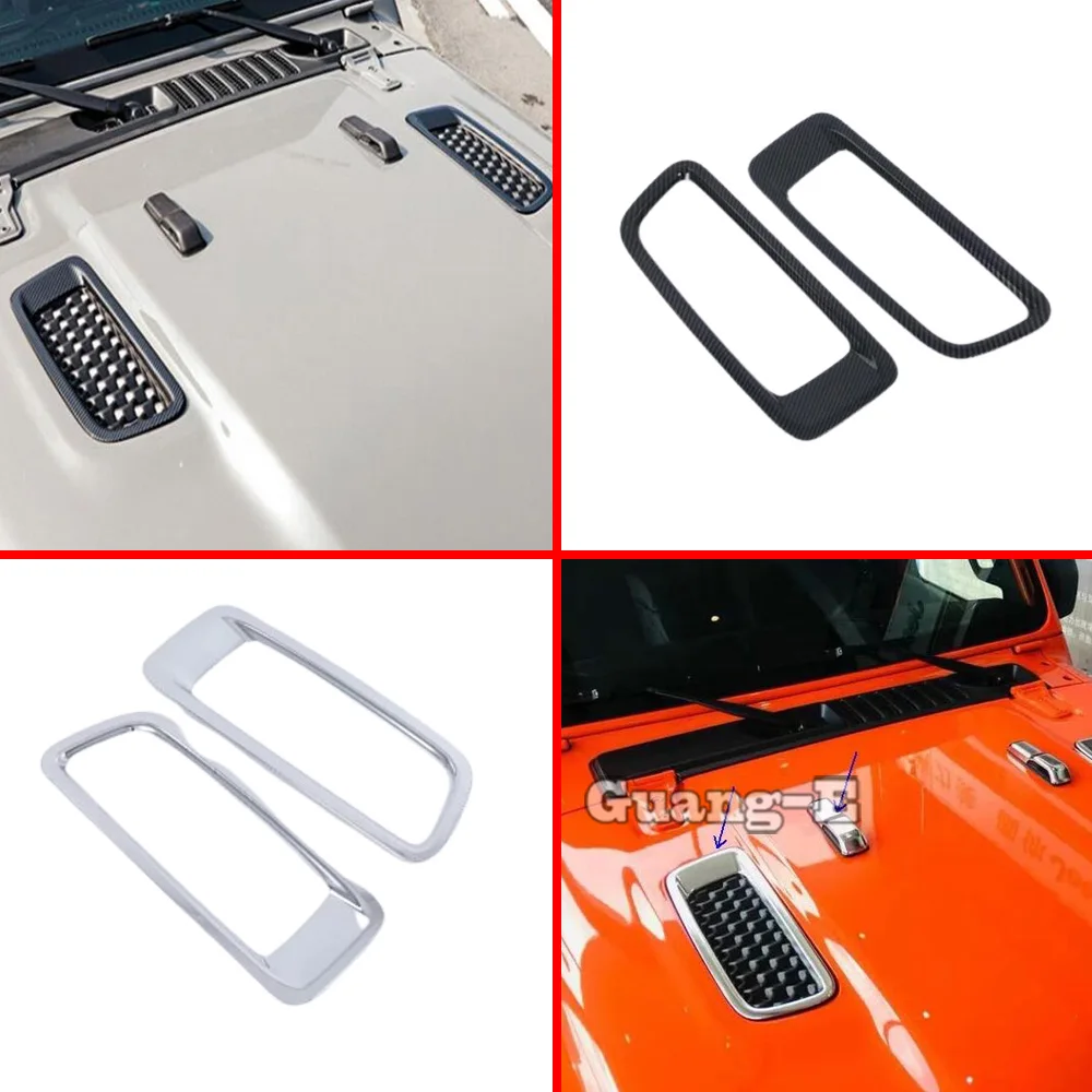 Car Detector Sticks ABS Front Side Foliage Leaf Fender Vents Air Outlet Lamp Frame For Jeep Wrangler Jl 2018 2019 2020 2021 2022