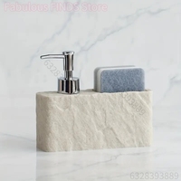 1pc Soap Dispenser With Sponge Holder, Multipurpose Kitchen Sink Lotion Dispenser, Hand Soap Container For Bathroom, Refillable