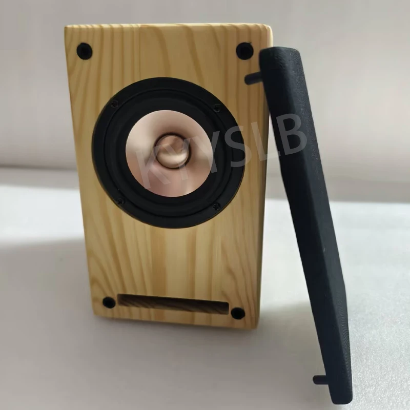 KYYSLB Altavoz laberinto de madera maciza Altavoz pasivo Frecuencia completa de 3 pulgadas HiFi Fever Home Desktop Audio de frecuencia completa