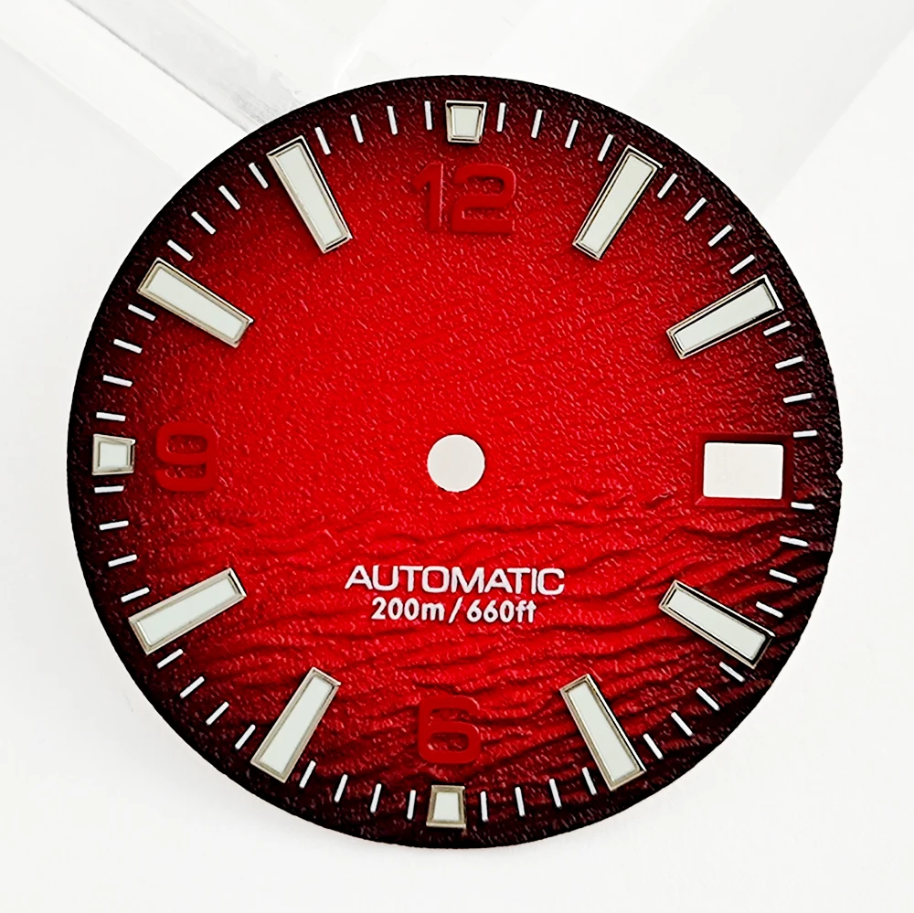 28.5mm Dial NH35 Watch Dial High-quality Gradient Dial Custom logo dial Compatible With NH35/NH36 Movement Watch Repair Parts