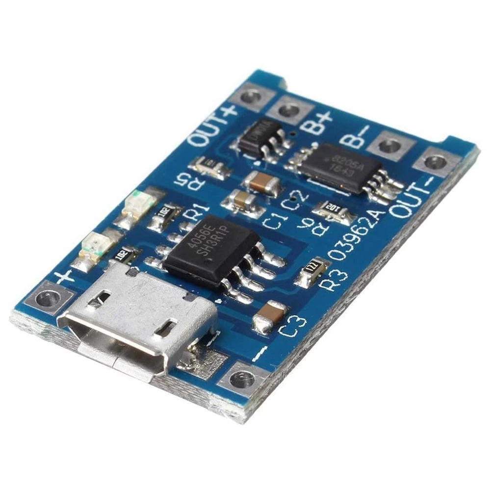 A51I 10Pcs 5V 1A 18650 Lithium Battery Charging Board Lithium Battery Charging Board Micro-USB Charge Module Protect