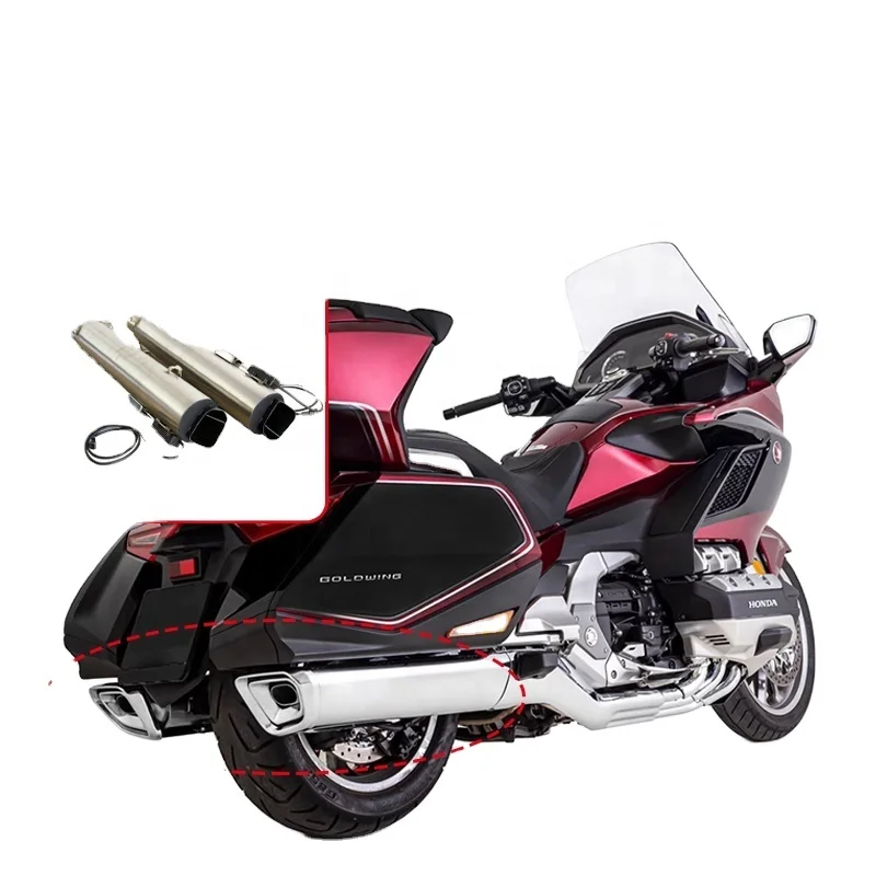 

STLF 18-Later Gold Wing Motorcycle Performance Slip-On System Adjustable Electronic Valve Exhaust Pipe Steel Sport Fit GL1800