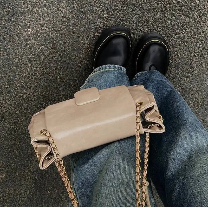 Bloom High Street Green Shoulder Bags Purse Women Leather Casual Y2k Handbag Wallet Ladies Retro Office Underarm Bag Hot Girls