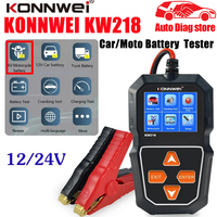 KONNWEI KW218 Car Motorcycle Battery Tester 12V 6V Battery System Analyzer 2000CCA Charging Cranking Test Tools for the Car