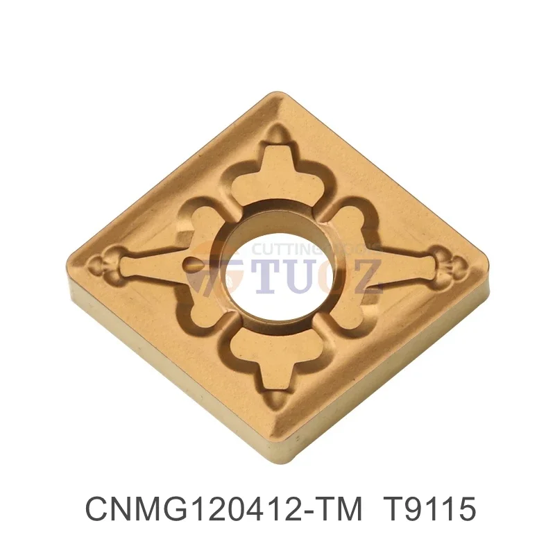 

100% Original CNMG120412-TM T9115 External Turning Tools Carbide Insert CNMG 120412 -TM CNMG1204 R1.2 CNC Lathe Cutter