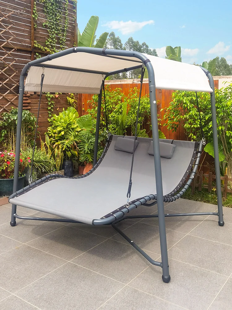 Garden Aluminum Alloy Outdoor Swing Bed