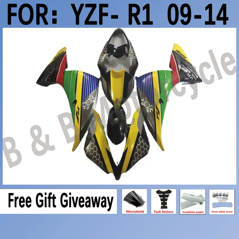 

New Motorcycle Whole ABS Fairings Kit For YAMAHA YZF-R1 2012 2013 2014 YZF R1 09 10 11 12 13 14 Bodywork Fairings Set Black