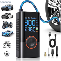 150PSI Smart Air Pump Tire Inflator Portable Air Compressor With Digital Pressure Gauge For Car Bike Motorcycle Ball