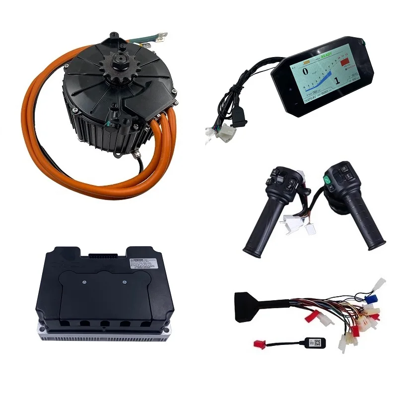 10000W Electric Mid-Drive Power Train Kits QS165 50H for Off-Road Dirt Bike - High Performance Conversion System