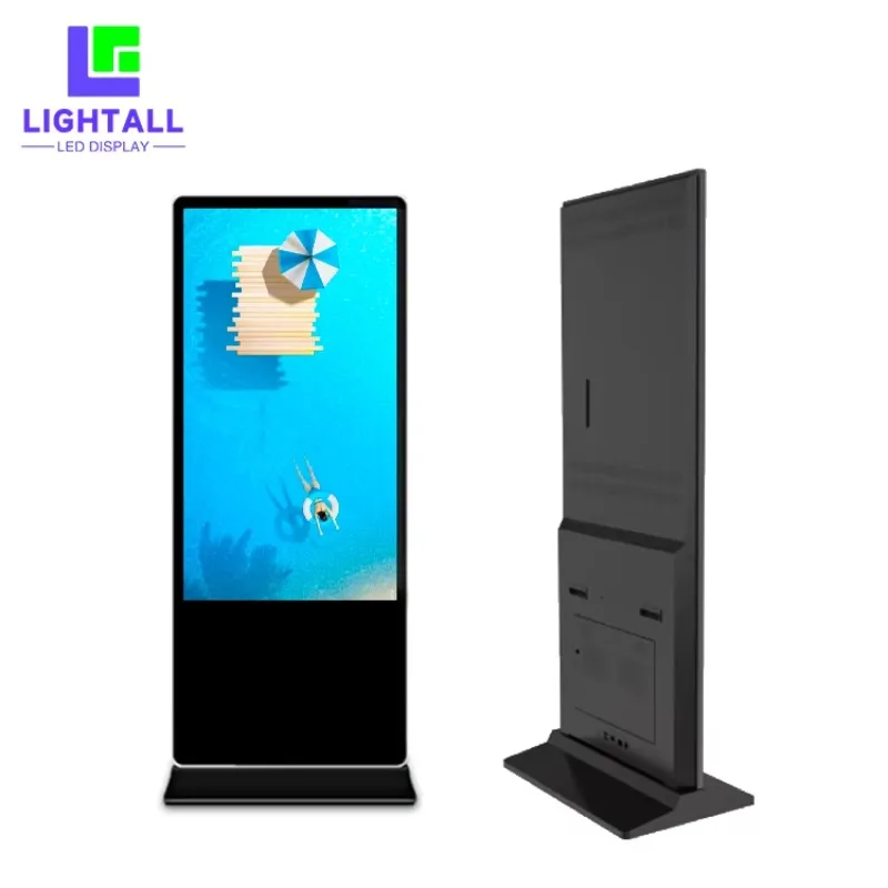 4k Standing Floor LCD 65 Inch Touch LCD Kiosk Indoor Advertising Player Machine LCD Digital Signal Screen Display