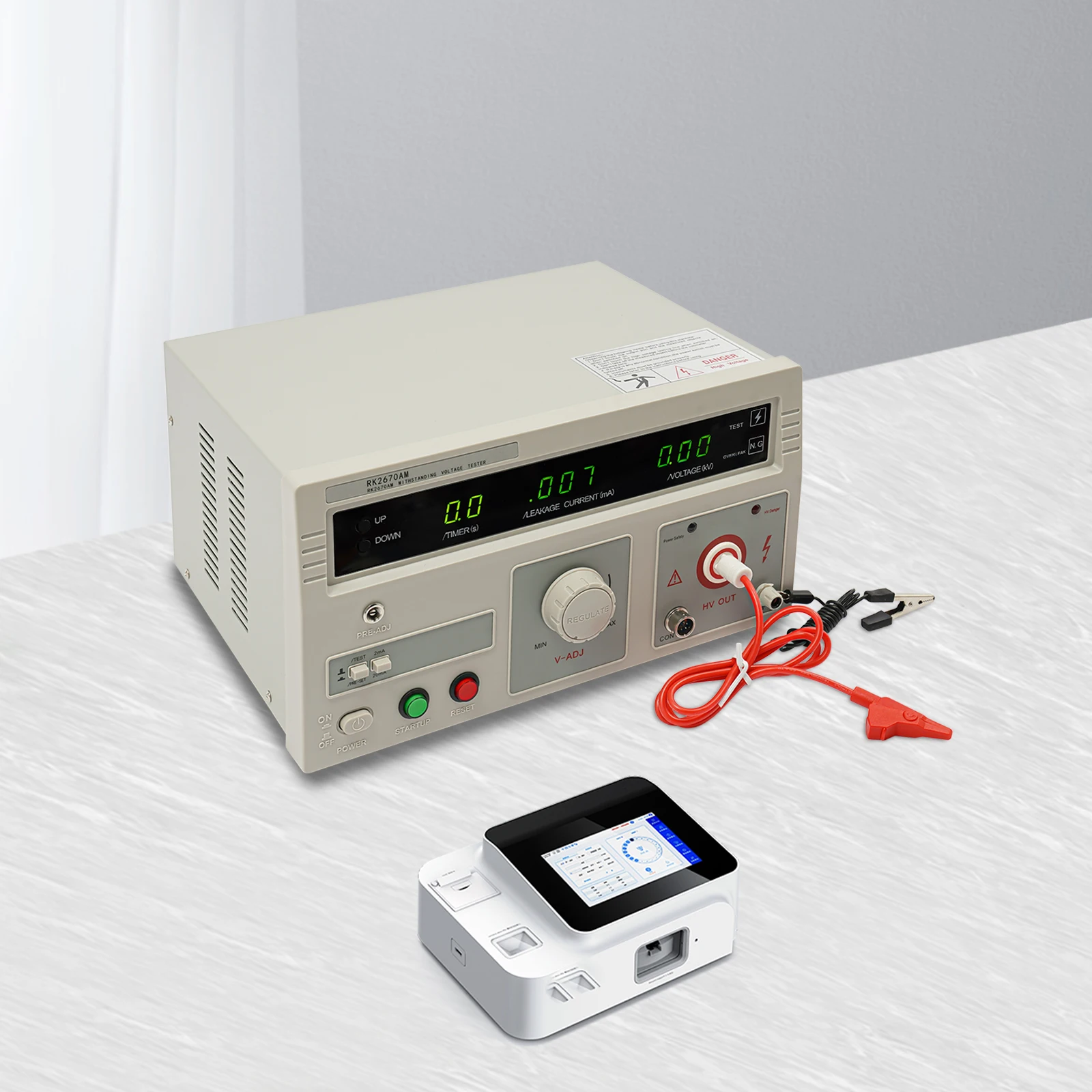 Тестер выдерживаемого напряжения, регулируемая функция синхронизации напряжения для компонентов бытовой техники, изоляционный материал, проводной кабель