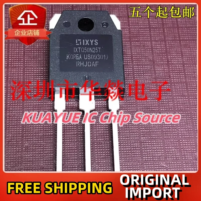 

10PCS-30PCS/ IXTQ50N25T TO-3P 250V 50A Fast Shipping Quality Guarantee