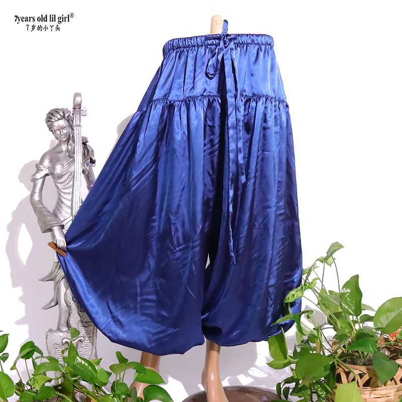 Belly Dance Harem Pants Satin Silk Tribal Bloomers Pants GA151