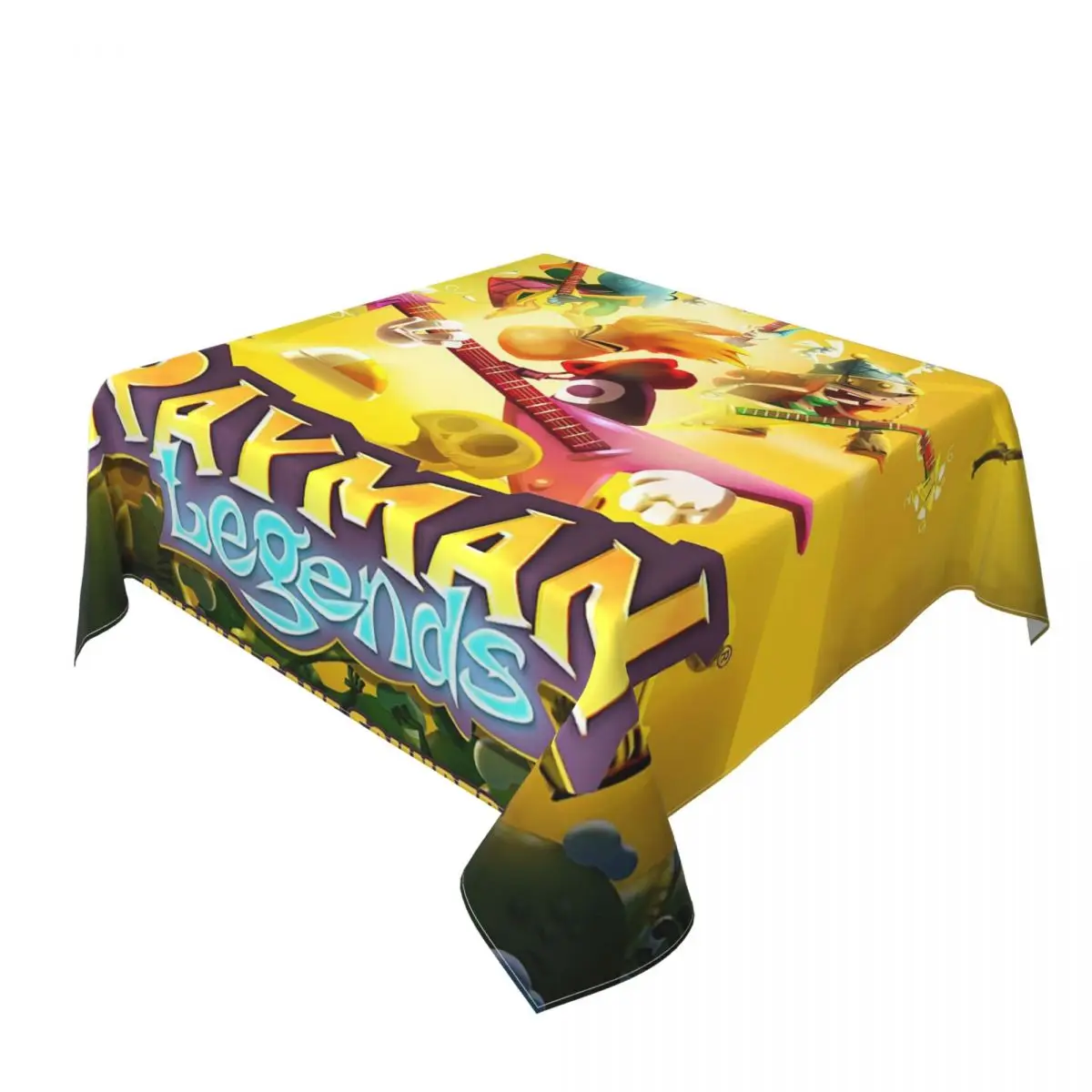 ألعاب كرتونية Rayman Legends مفرش طاولة مربع مقاوم للماء مفرش طاولة مقاوم للزيت لأحداث المطبخ غطاء طاولة الطعام