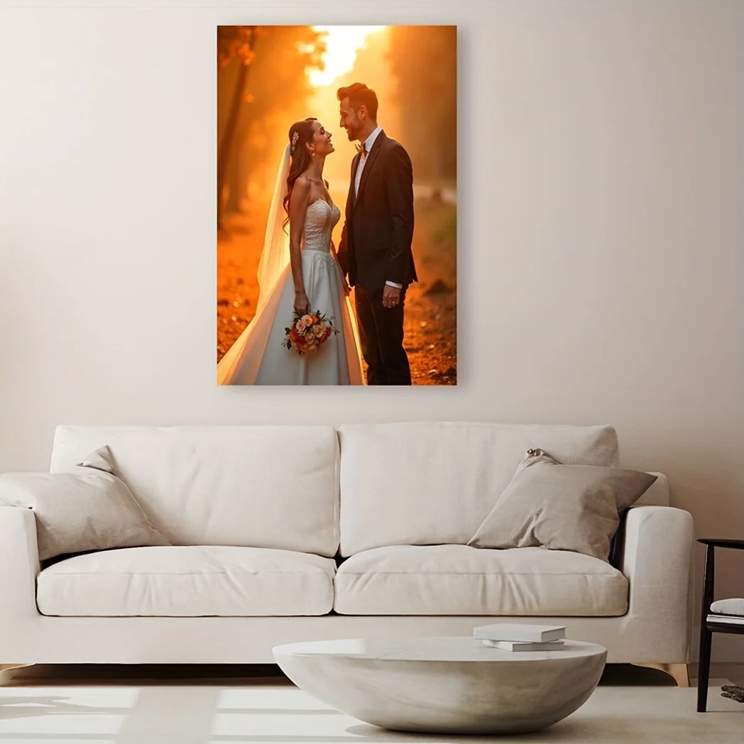 Custom Print Canvas Painting By Your Photo Canvas Poster Personal Gift Customize Figure Animal Pets Pictures Home Decor Prints image 4