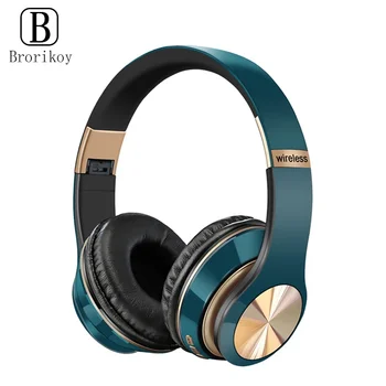 Bluetooth 5.0 Wireless Headphones – Stereo Headband Headset with Built-In Microphone, SD Card Support for Xiaomi, iPhone, Samsung, Tablet & Students 1