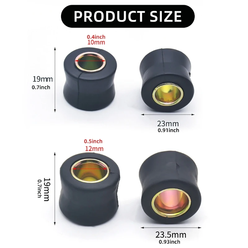 Easy to Install Shock Absorbing Bushings Versatile Vibration Reduction Bushing set for Electric Scooters & Drop shipping