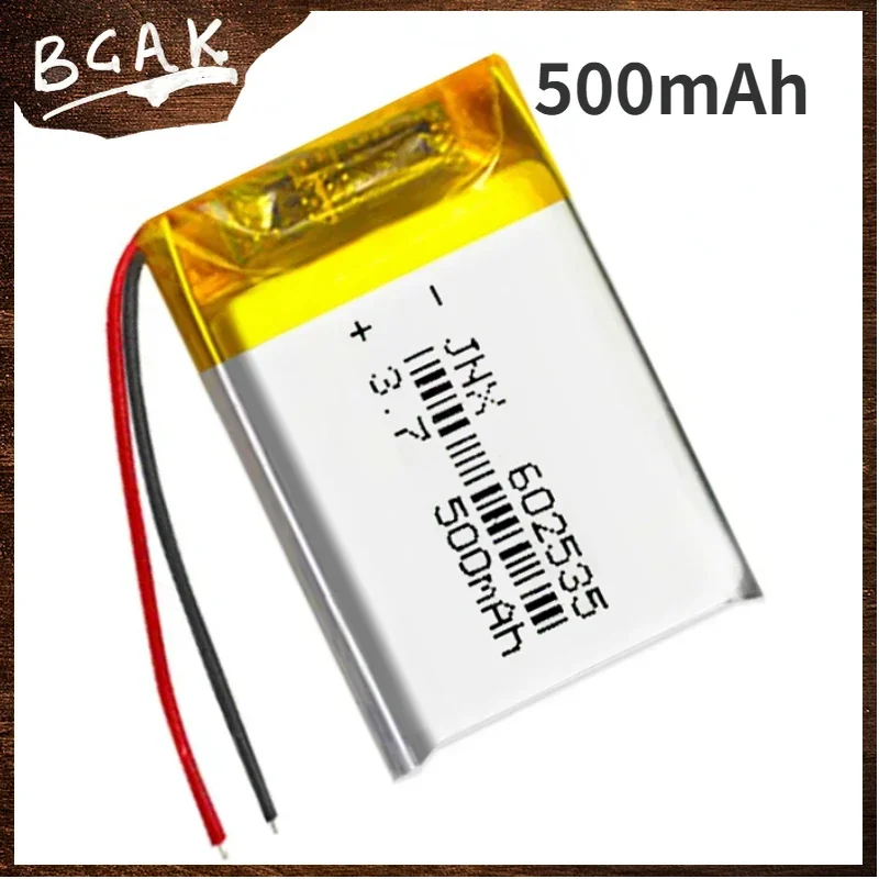 Hot Free Shipping BCAK 602535 Li-polymer Battery 3.7V Rechargeable Lithium Polymer Li-Po Batteries for MP3 MP4 MP5 GPS Toy DIY D